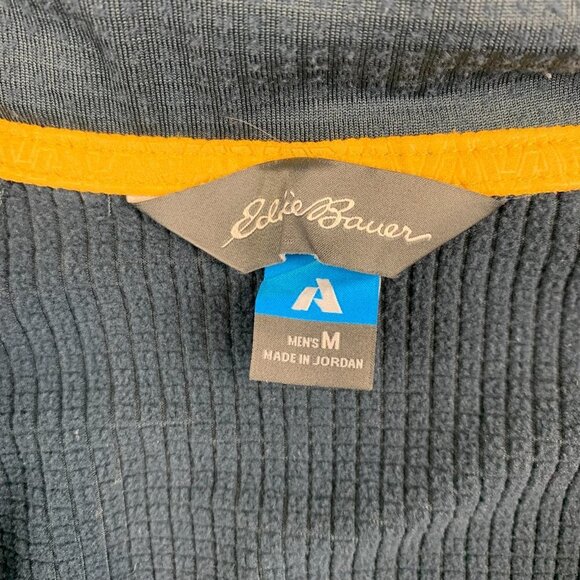 Eddie Bauer First Ascent Mens Sweater Medium Gray 1/4 Zip Fleece Lined Free Heat - Picture 5 of 12